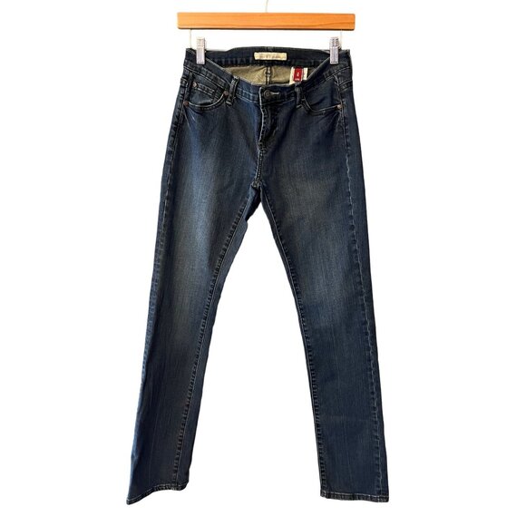 Stetson Womens Dark Wash Denim Jeans Size 4 Long Straight Leg 514 - Picture 1 of 15